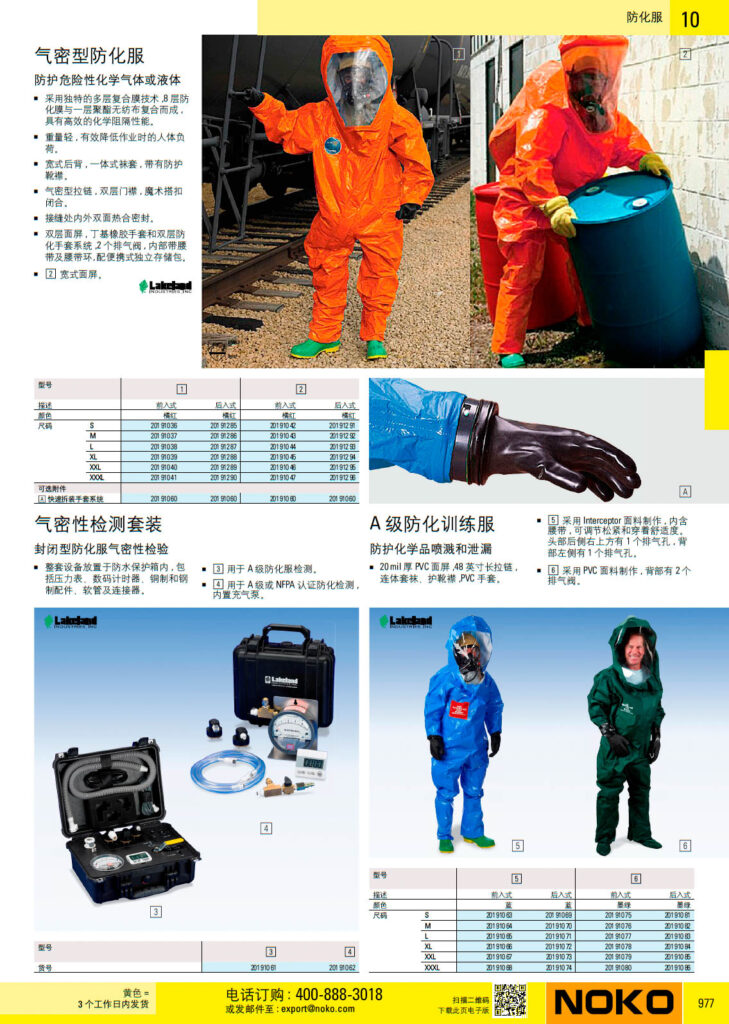 NOKO 个人防护救援 防化服